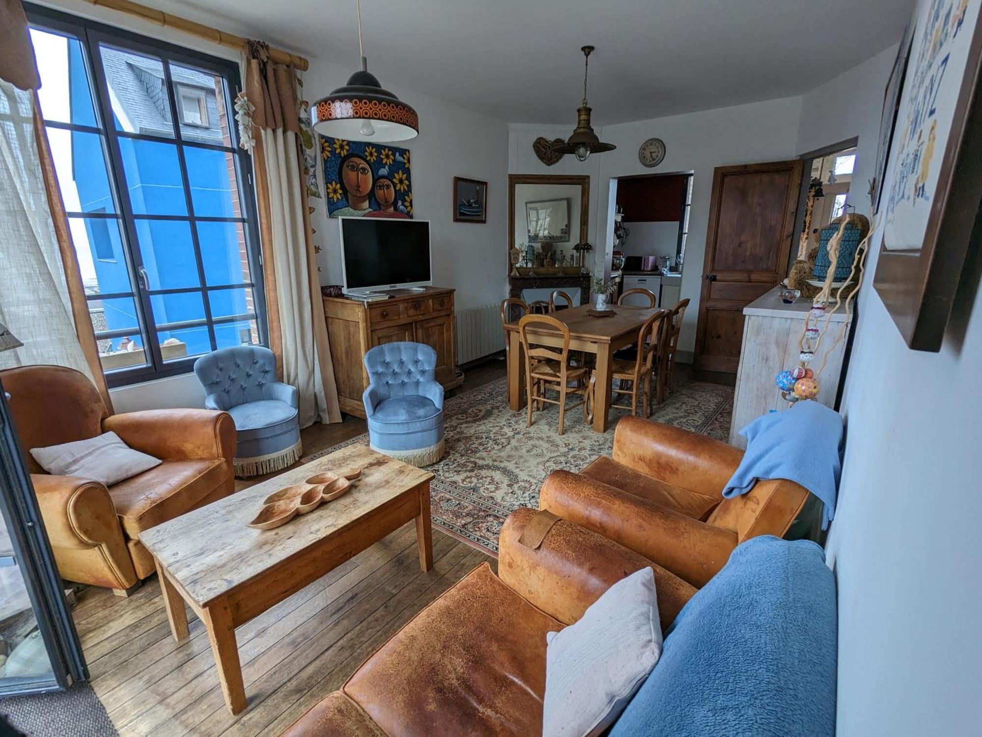 הוילה Le Tréport Maison Cote Mer מראה חיצוני תמונה