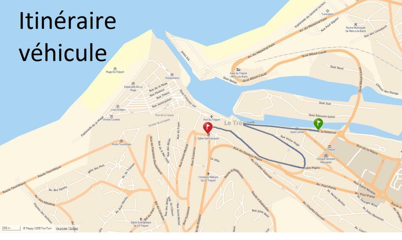 הוילה Le Tréport Maison Cote Mer מראה חיצוני תמונה